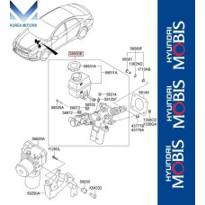 mobis brake master cylinder booster for kia k5 optima 2010-13